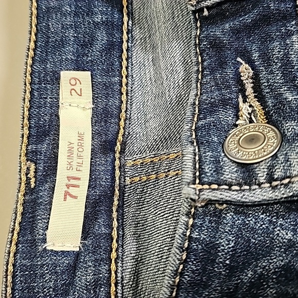 Levi's 711 skinny 29x30 jeans - Picture 6 of 8